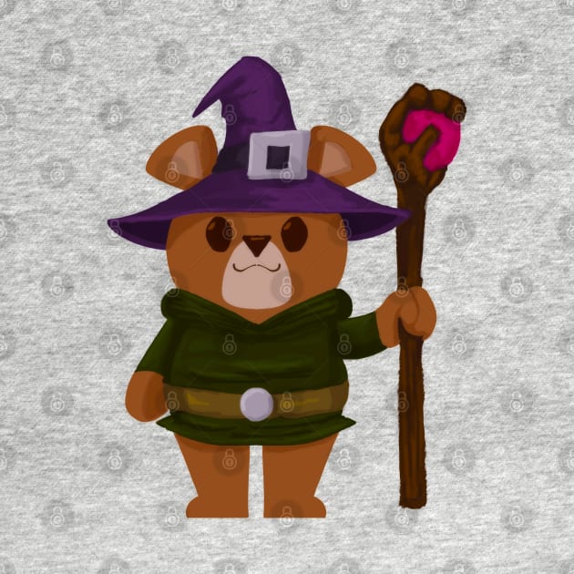 A BEAR MAGICIAN ADVENTURER by droidmonkey